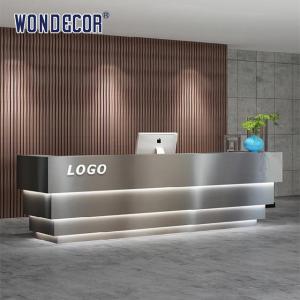 Quality Metal Table Luxury Reception Desk Commercial Reception Counter 110cm wholesale