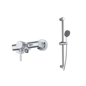 Quality Chrome Brass Single Lever Bath Mixer Tap OEM Wall Mounted wholesale