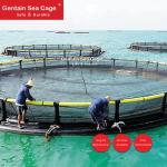 Non Toxic Fish Cage Netting Light Weight Butt Fusion / Bracket Connection