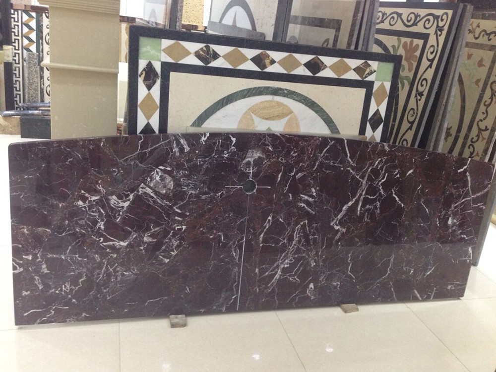 Natural Countertop 96"x 26" 30mm Rosso Levanto Marble Slab