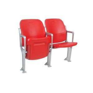 Quality Big Red Back Height 880mm Folding Stadium Chair With Armrests Impact Resistance wholesale