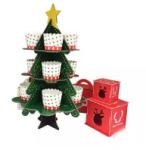 Christmas 3 Tier Cake Cardboard Paper Cupcake Tower Stand