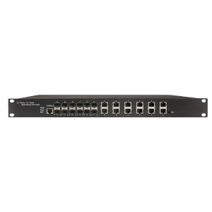Quality 24 Port Gigabit L2 Managed Switch 12 rj45 12 sfp 1U Rack-mount Ethernet Switch OEM/ODM wholesale