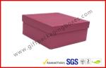 Rigid Luxury Pink Gift Boxes Matt Lamination , jewelry gift boxes