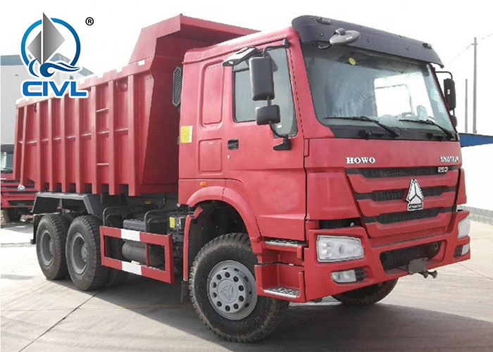 Q345 Material Heavy Duty Dump Truck 10 Wheels 371HP LHD 10 - 25 CBM 30 - 40 Tons For Mining Industry
