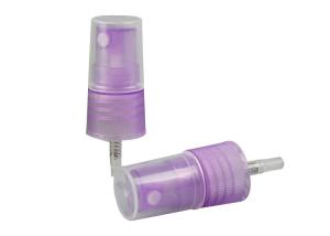 Quality Transparent Purple Perfume Pump Sprayer 18/410 Half Cover Custom Tube Length wholesale