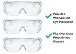 Eco Friendly Medical Protective Goggles , Plastic Eye Protection Glasses