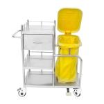 First Aid Hospital Stainless Steel Trolley Multi Functional Metal Medical