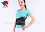 Black Working Waist Support Brace , Elastic Fabric Orthopedic Lumbar Support