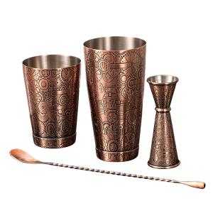 Quality SS304 Stainless Steel Homeware Home Bartending Kit Cocktail Shaker Set wholesale