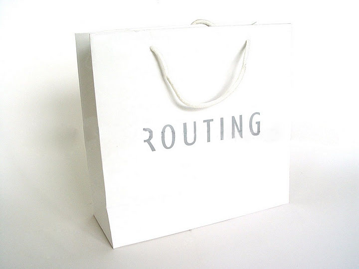 Custom Recycling White Paper Shopping Bags With Handles