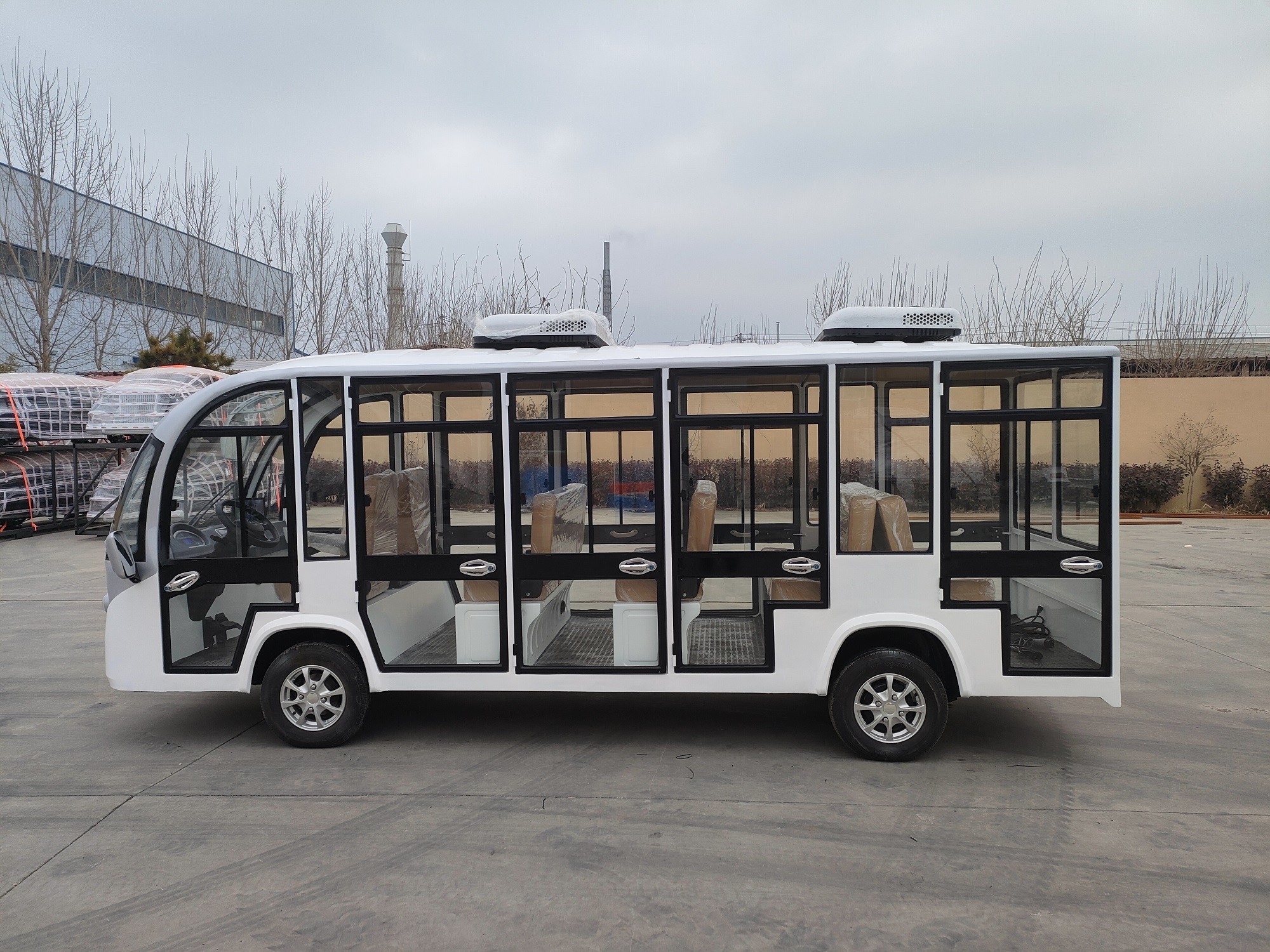Street-legal 14 Seats Electric Shuttle City Sightseeing Bus Off Road Car Tourist Bus