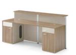 office wooden reception table information table front table furniture