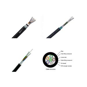 Quality GYTA53 Outdoor Optical Fiber Cable 12 Core With PE Sheath APL Steel Wire wholesale