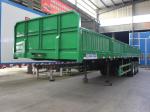 Steel / Aluminum Fence Cargo Semi Trailer With FUWA/BPW Axles For Bulk Cargo