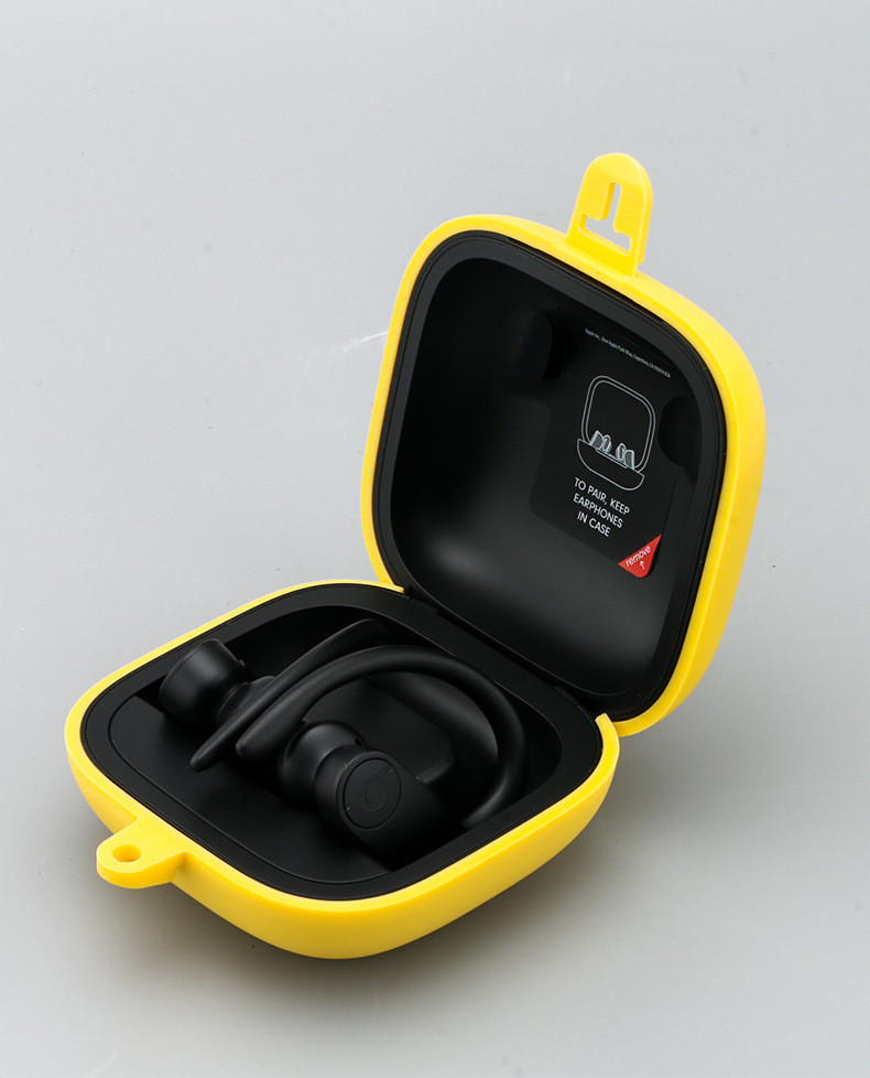 Pure Color Silicone Full Protective Anti Shock Cover Case For Beats Powerbeats Pro