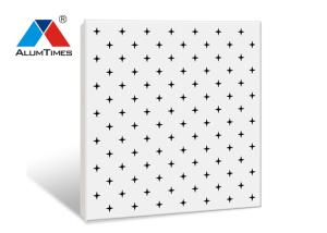Quality Square Perforated Aluminum Ceiling Panels 600×600mm For Office Decoration wholesale
