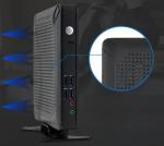 Plastic Mini Desktop PCs Intel J1900 Porous Heat Dissipation Small Desktop