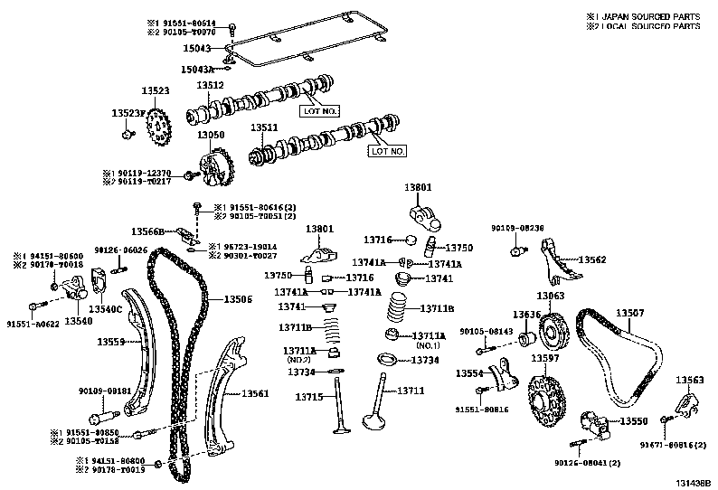 TIIDA Engine Timing Chain Tensioner Arm 13091-EN200 for Tiida SC11 MR18 MR20 Parts