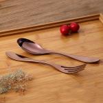 Thyssen Rose Gold Painted 304 1810 Stainless Steel Flatware