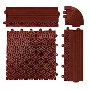 Quality 200x200MM 1.6CM UV Resistant Anti Slip PVC Floor Mat For Wet Area wholesale
