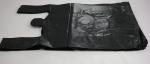 Plastic Grocery T Shirt Bag Plain Black 12 X 6 X 21 (1000ct, Black) , HDPE