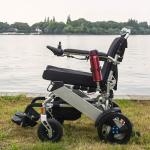Aluminum Alloy ISO13485 Compact Motorized Wheelchair