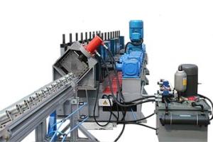 Quality Galvanized Steel Vineyard Post Making Machine Efficiency Roll Forming Machine Gearbox Drive wholesale