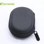 Waterproof Zipper Ellipse Eva Earphone Case Portable Earphone Storage bag