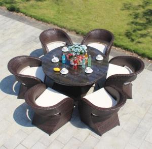 Quality All weather Outdoor Garden Patio chair and table Aluminium PE Rattan chairs For Hotel wholesale