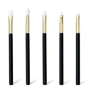 Quality 5PCS Eyeshadow Makeup Brush Set Black Wooden Handle Eyeliner Cosmetic Multifunction wholesale
