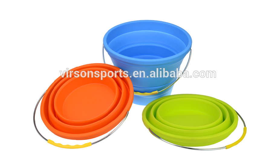 Virson OEM Folding Bucket / Foldable Water Bucket / camping Folded Bucket
