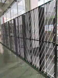 Quality Lightweight High Resolution Transparent Glass LED Screen Wide Viewing Angle wholesale