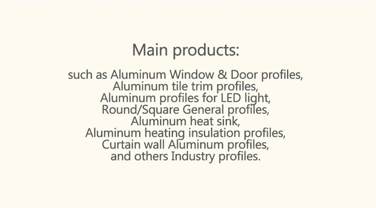 6061/6063 Anodized Aluminum Extrusion Profiles for Kitchen Cabinet