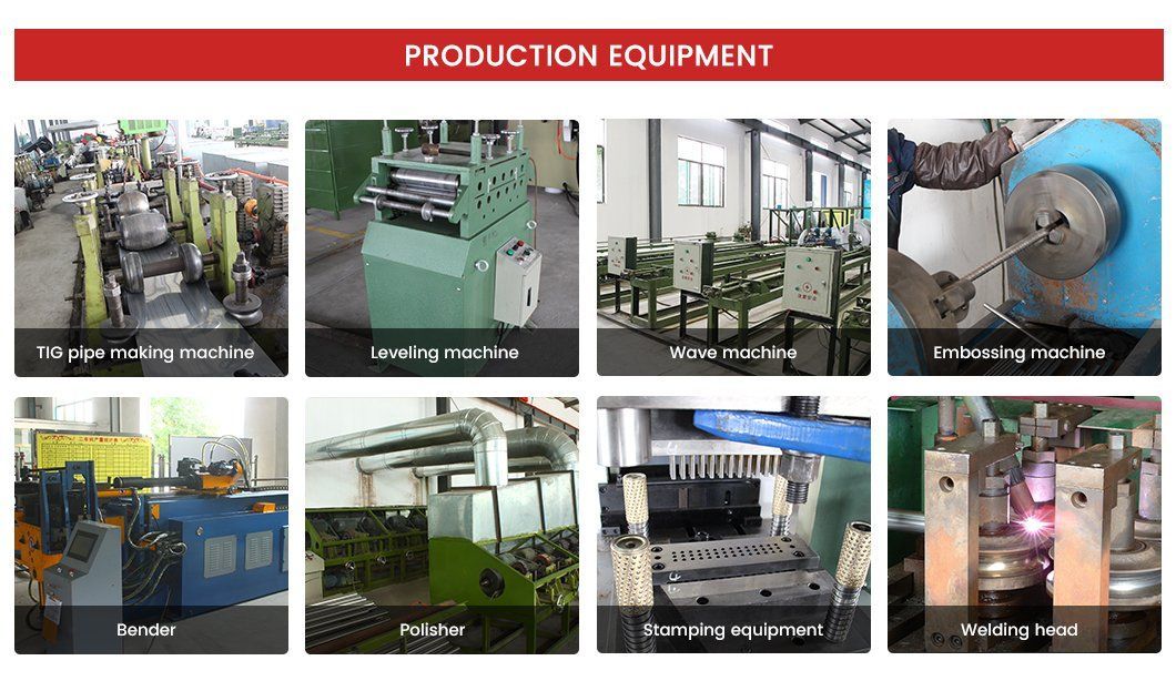 Chinese Trusted Boiler Heat Exchange Pipe Factory Non Destructive Test Certify 201 202 304 316 410 430 Stainless Steel Heat Exchange Pipe