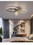 Modern Simple Round Led Ceiling Light Minimalist Living Room Bedroom Black Gold