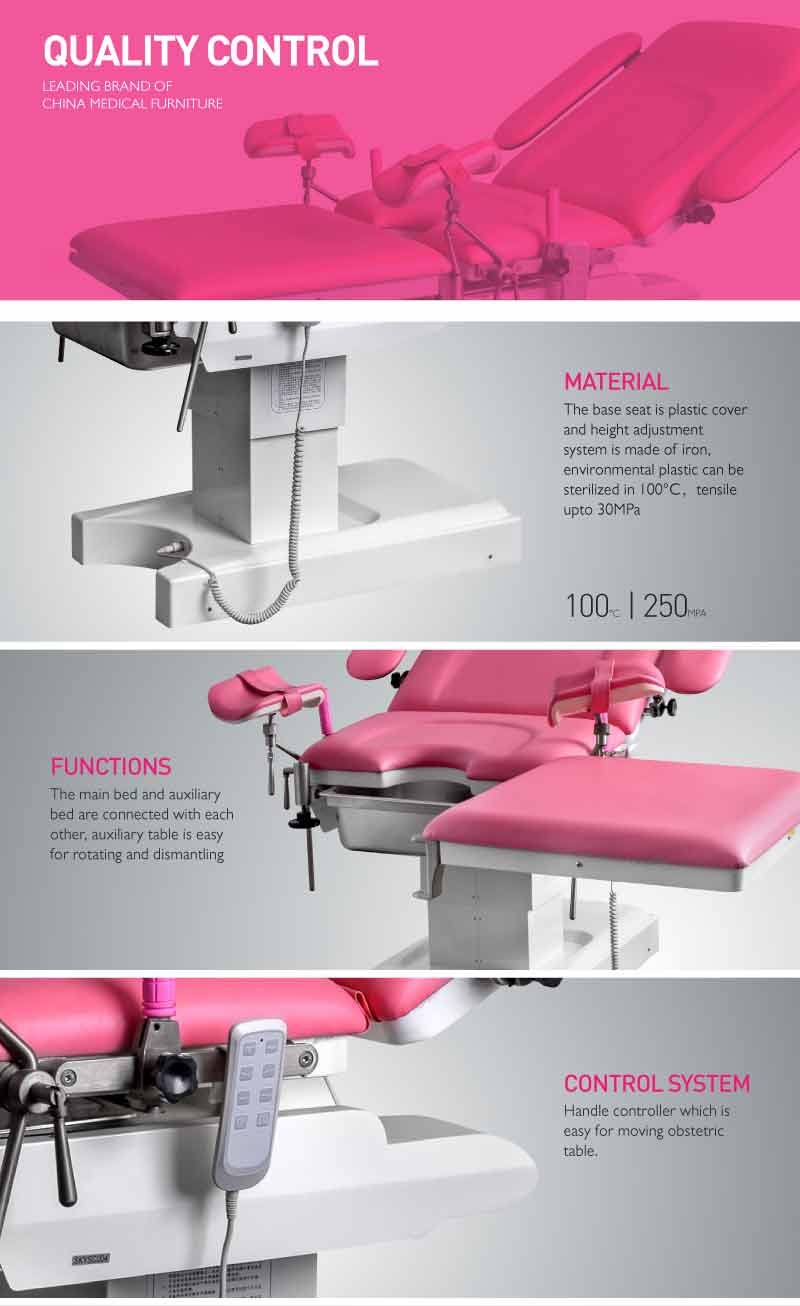 W720MM Multi-Functional Electric Gynecological Examination Bed For Pregnant Women