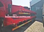 50T / 60T Heavy Duty Semi Trailers 3 Axles Low Bed , FUWA Brand Axle 13T