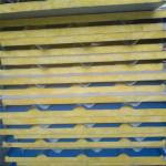 corrugated blue color steel roofing sheet glass wool sandwich roof panel for