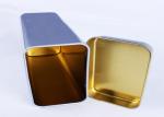 Blank Metal Tea Tins With Hinged Lids , Tinplate Canister Box 0.23 MM Steel