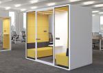 Acoustic Soundproof Office Booth Solid Panel Sound Insulation Booth Customized