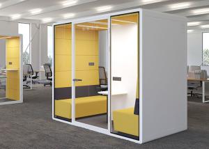Quality Acoustic Soundproof Office Booth Solid Panel Sound Insulation Booth Customized wholesale