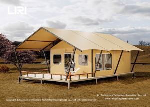 Quality 4.5m Span Luxury Glamping Tents Outdoor Desert Mongolian Nomad Safari Lodge wholesale