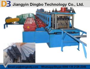 Quality Durable Guard Rails Roll Forming Machine , Steel Rolling Machine With Electric Drive wholesale