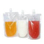 Plastic Liquid Clear Spout Pouch For Beverage Milk Juice
