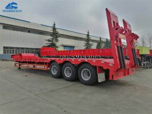 Quality BPW 3 Axles 60 Tons Loading Low Bed Semi Trailer wholesale