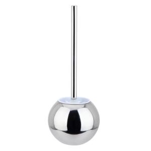 Quality toilet brush with 304 stainless steel long handle Round Base Economy Strong Clean Toilet Brush Set wholesale