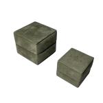 Peagreen Soft Sponge Suede Jewelry Box Customized Velvet Pendant Box