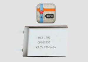 Quality CP603956 Non Rechargeable 3200mAh 3V Lithium Pouch Cell wholesale