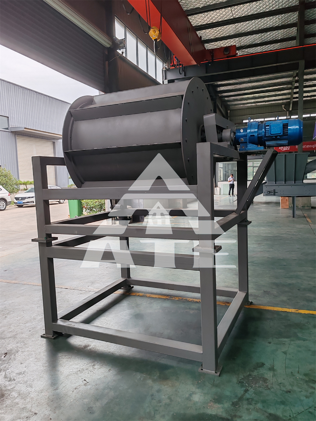 China Manufacturer High Intensity Magnetic Drum Roll Separator Mobile Magnetic Separator